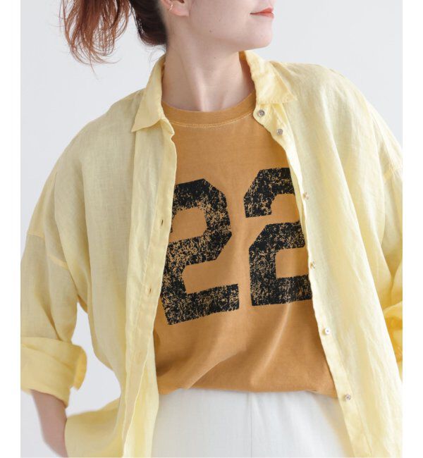 Spick and Span「《追加》AUTHEN / オーセン NUMBERING FLOCKY T-SHIRT」|Tシャツ・カットソー|