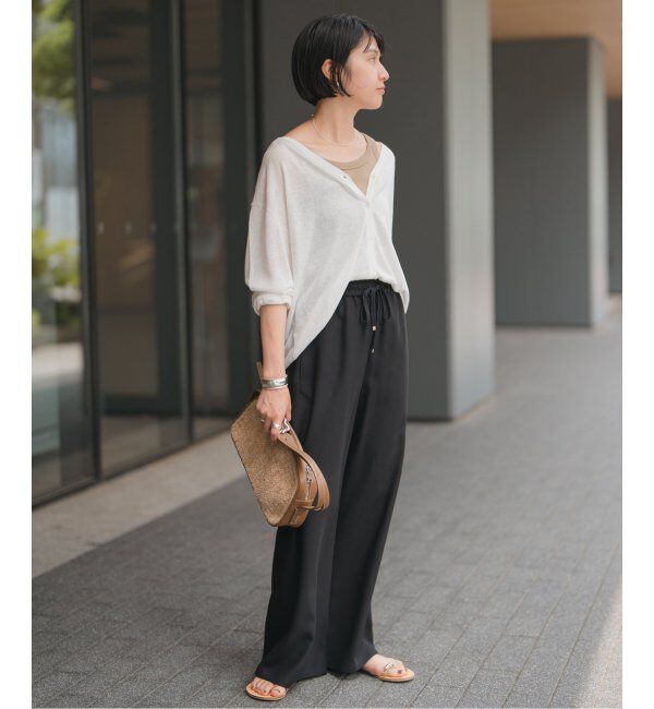 Spick and Span「ジョーゼットイージーパンツ」|スラックス|