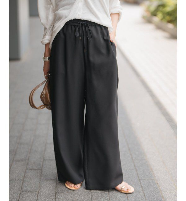 Spick and Span「ジョーゼットイージーパンツ」|スラックス|