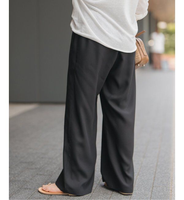 Spick and Span「ジョーゼットイージーパンツ」|スラックス|