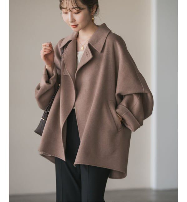 NOBLE「《追加》Super160s リバードルマンショートコート」|その他|ブラウン D