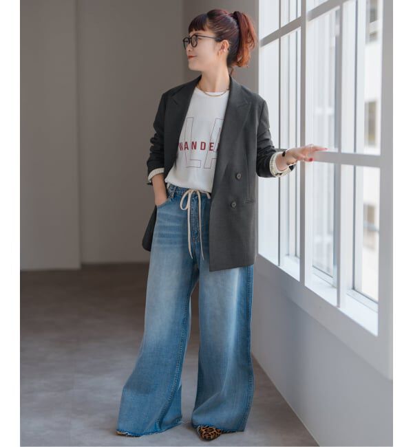 Spick and Span「ウールブレンドダブルブレストジャケット」|テーラードジャケット|