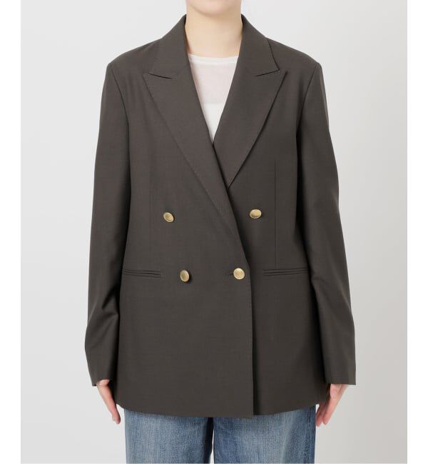 Spick and Span「ウールブレンドダブルブレストジャケット」|テーラードジャケット|