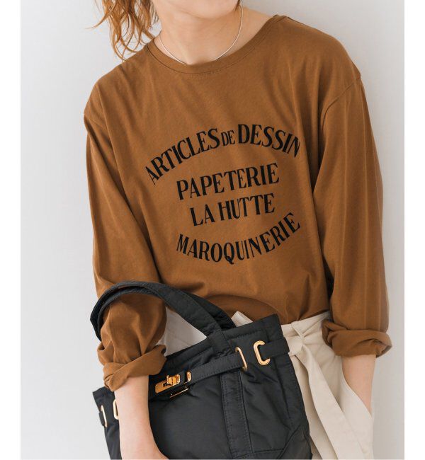 Spick and Span「La Hutte / ラ ユット シアーロンTee」|Tシャツ・カットソー|キャメル