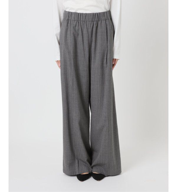 Spick and Span「《追加2》トロストレッチイージーパンツ」|スラックス|