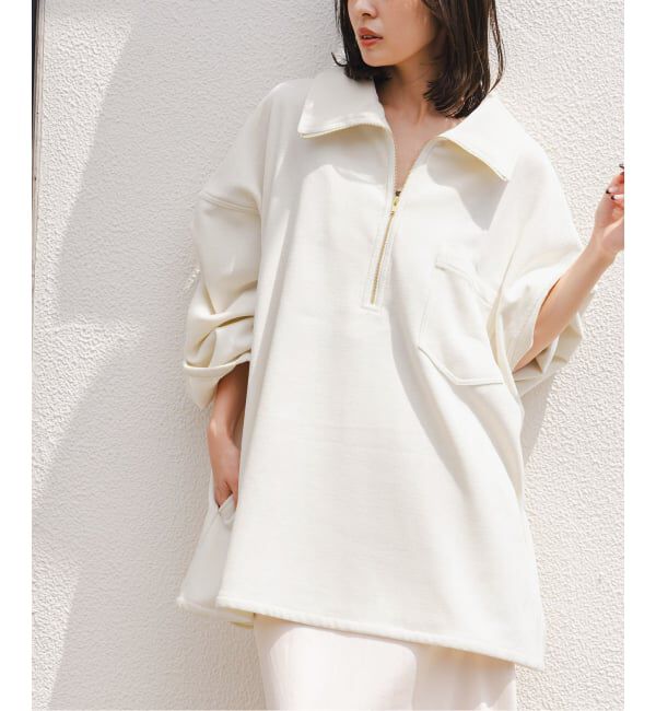 NOBLE「《NOBLE別注》PROVOKE/プロヴォーク コーデュロイハーフジップ プルオーバー」|シャツ・ブラウス|ホワイト