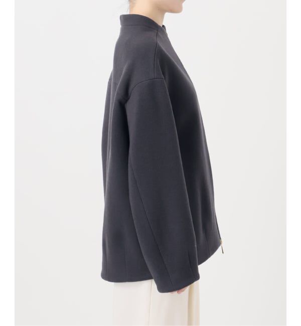 NOBLE「《追加》MTRレイズドネックジップコート」|ノーカラーコート|