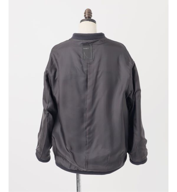 NOBLE「《追加》MTRレイズドネックジップコート」|ノーカラーコート|