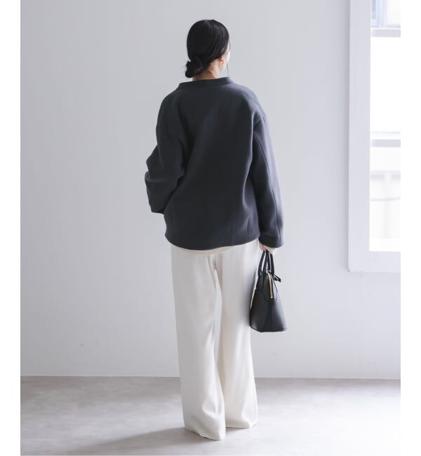 NOBLE「《追加》MTRレイズドネックジップコート」|ノーカラーコート|