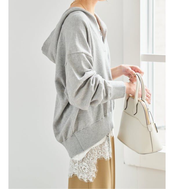 Spick and Span「《WEB限定 / 追加2予約》レースサテンチュニックキャミソール」|キャミソール|