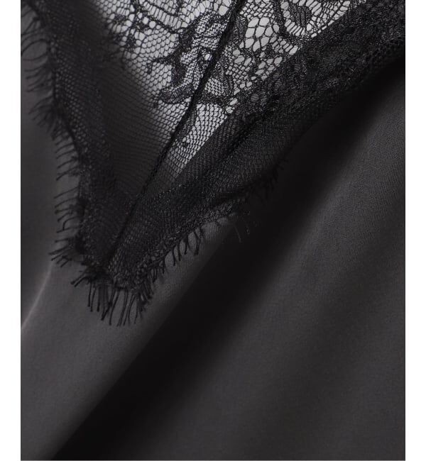 Spick and Span「《WEB限定 / 追加2予約》レースサテンチュニックキャミソール」|キャミソール|