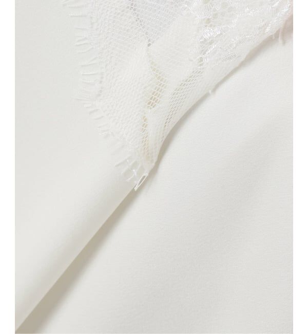 Spick and Span「《WEB限定 / 追加2予約》レースサテンチュニックキャミソール」|キャミソール|