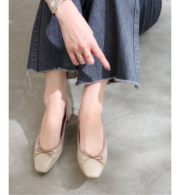  「3.5cmスクエアバレエパンプス」|パンプス|