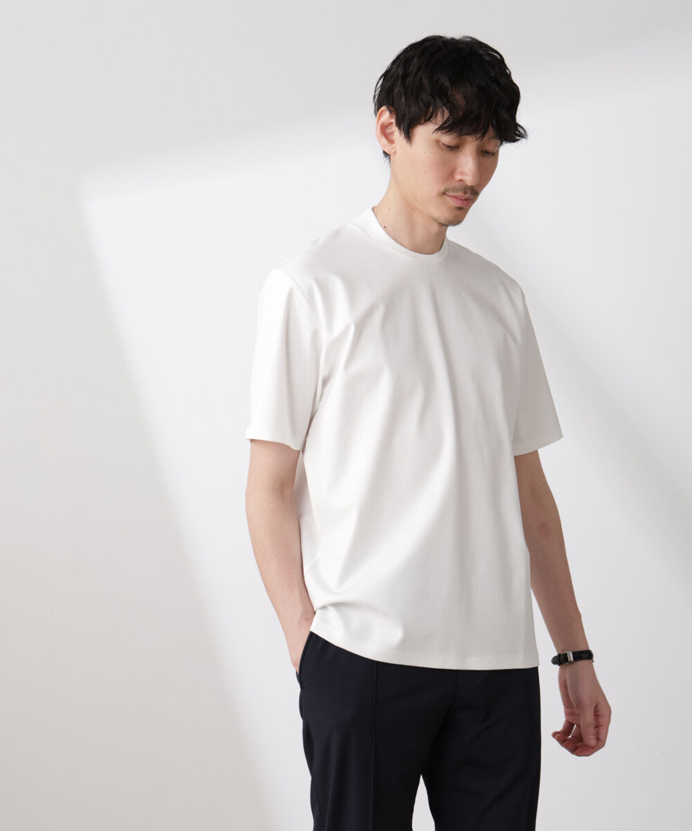 nano･universe「ジャケT(R) プレミアム クルーネック 半袖」|Tシャツ・カットソー|
