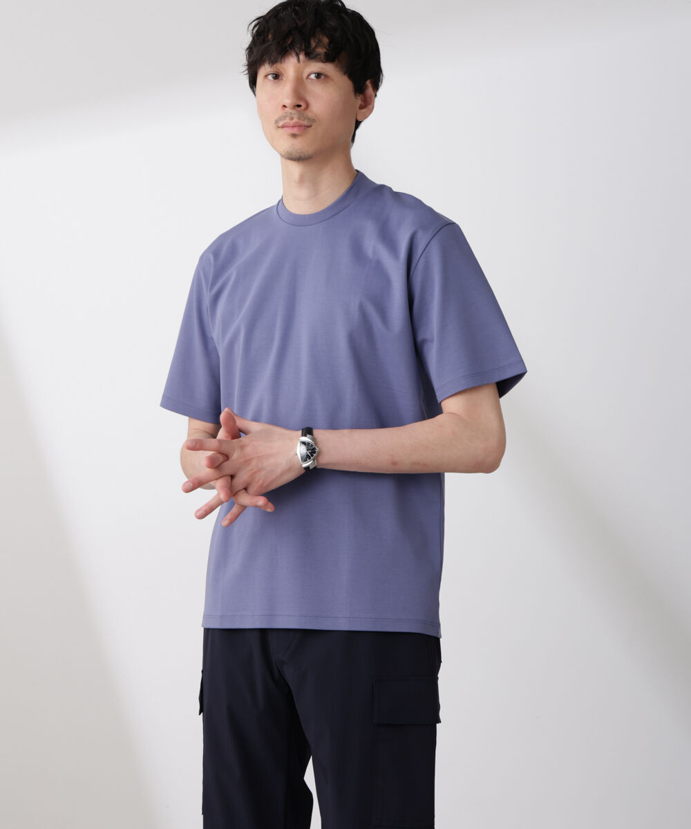 nano･universe「ジャケT(R) プレミアム クルーネック 半袖」|Tシャツ・カットソー|