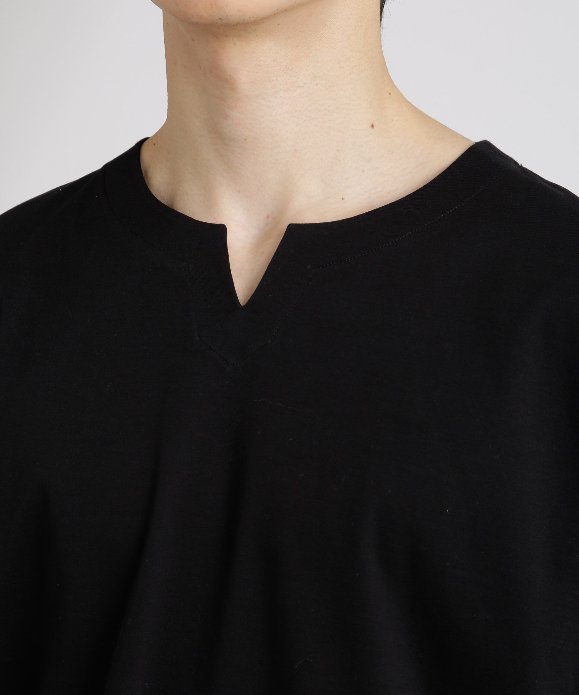 nano･universe「50/－シルケットスムースキーネックTシャツ」|Tシャツ・カットソー|