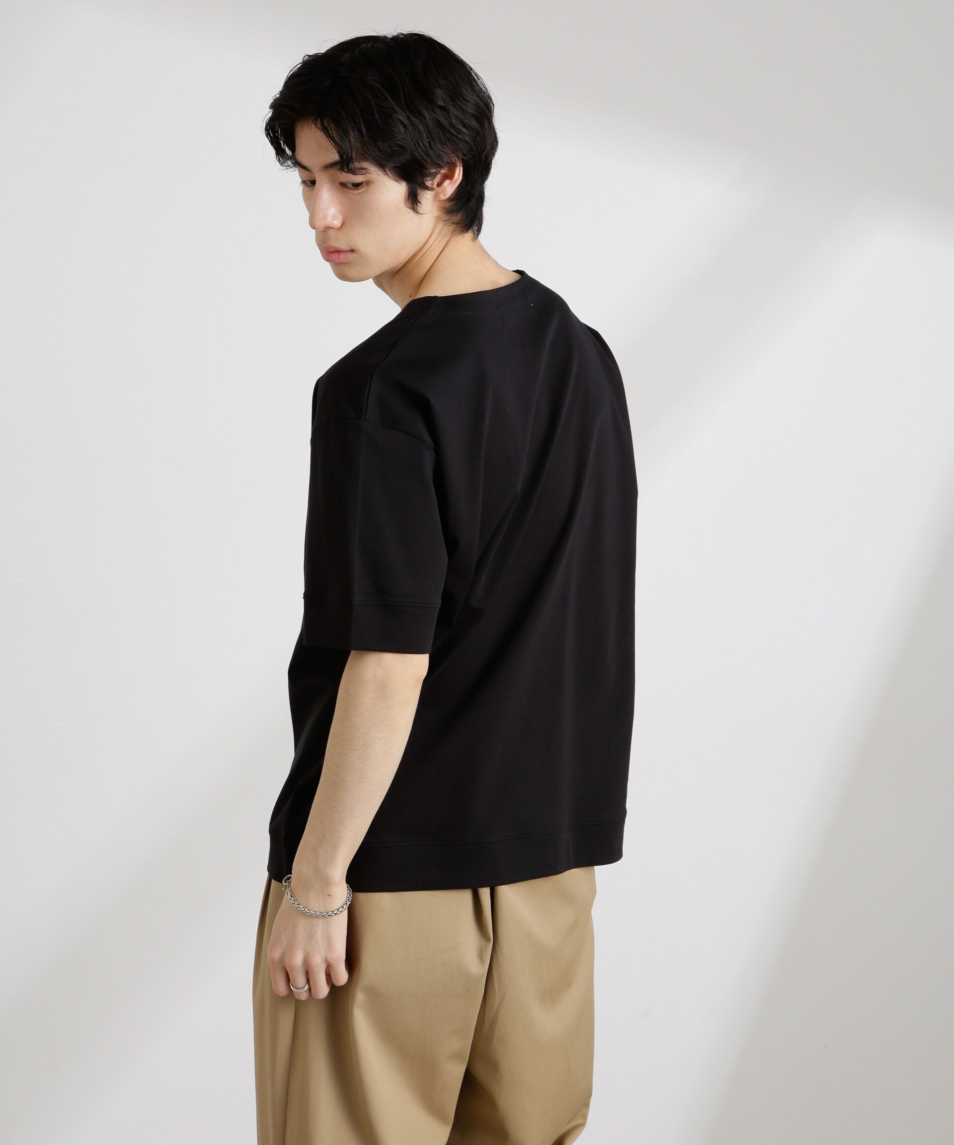 nano･universe「50/－シルケットスムースキーネックTシャツ」|Tシャツ・カットソー|