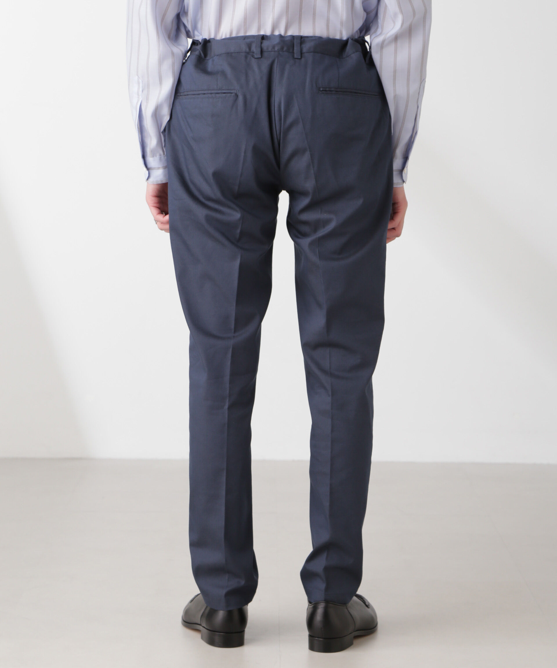 nano･universe「ソラーロライトストレッチテーパードイージーパンツ(セットアップ可)」|チノ|