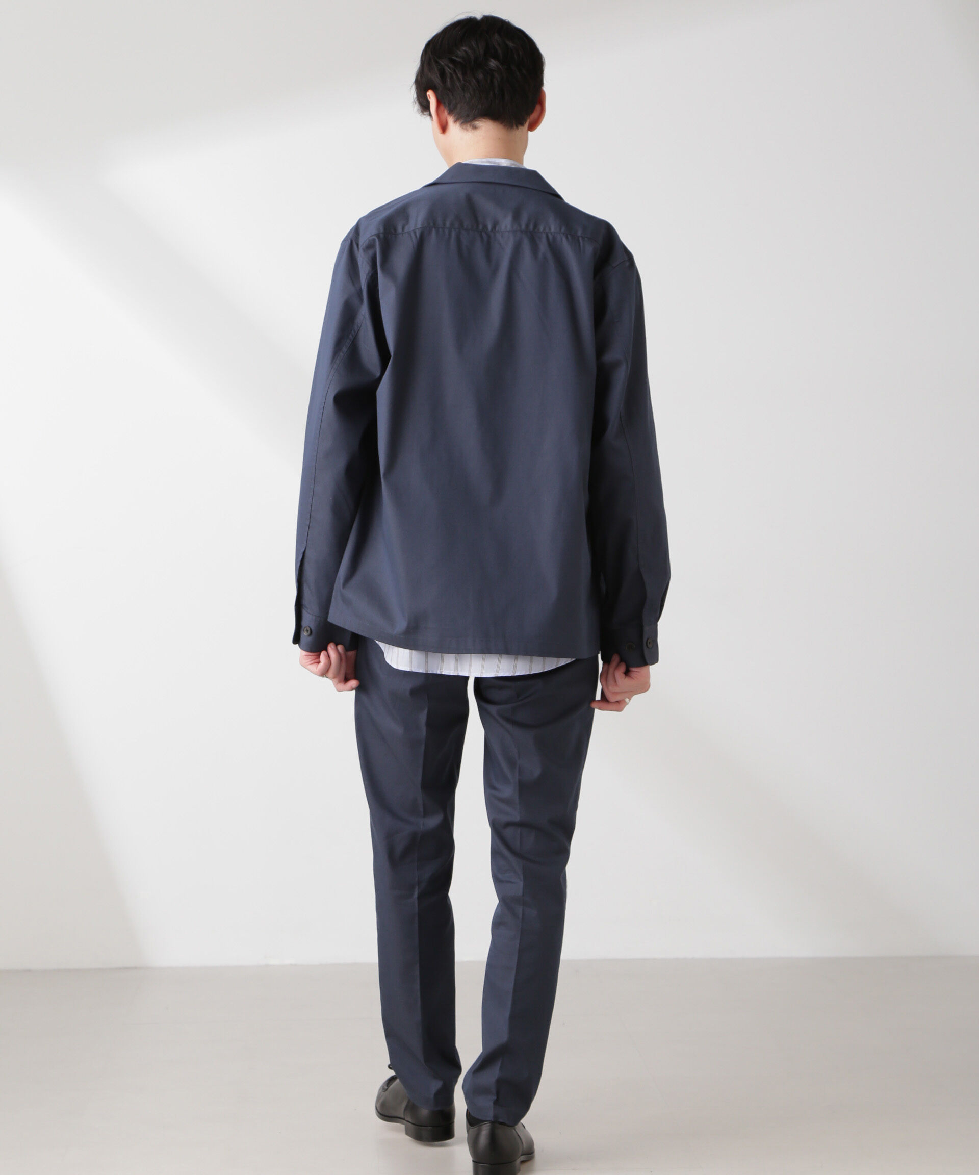 nano･universe「ソラーロライトストレッチテーパードイージーパンツ(セットアップ可)」|チノ|