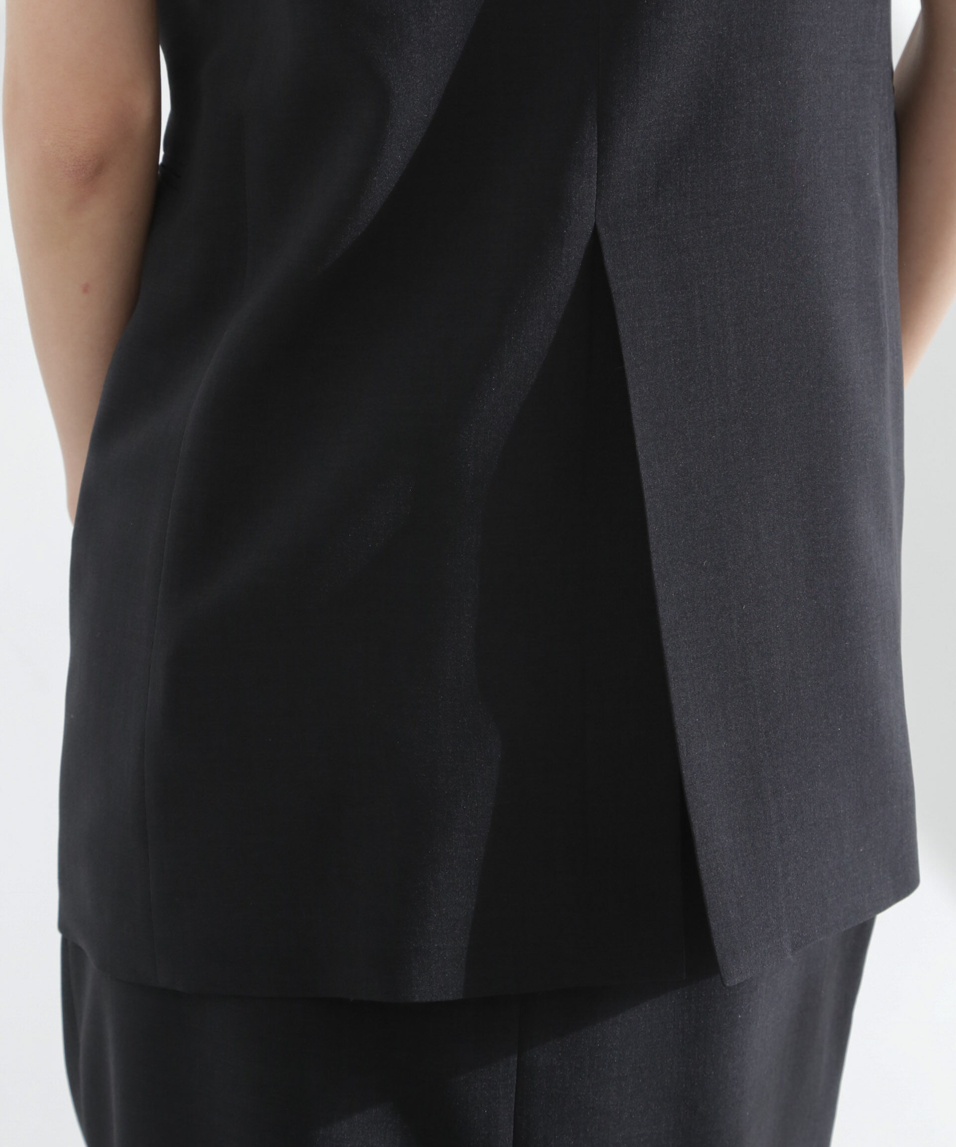 nano･universe「メランジドライ テーラードダブルジレ(セットアップ可)」|テーラードジャケット|