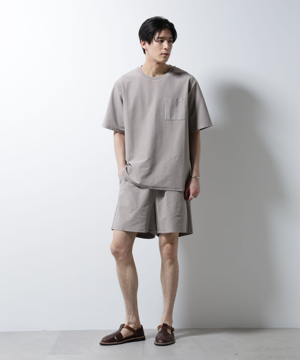 nano･universe「「MC」coveross(R)ツイル調 冷感プレーティング天竺 ポケットTシャツ」|Tシャツ・カットソー|