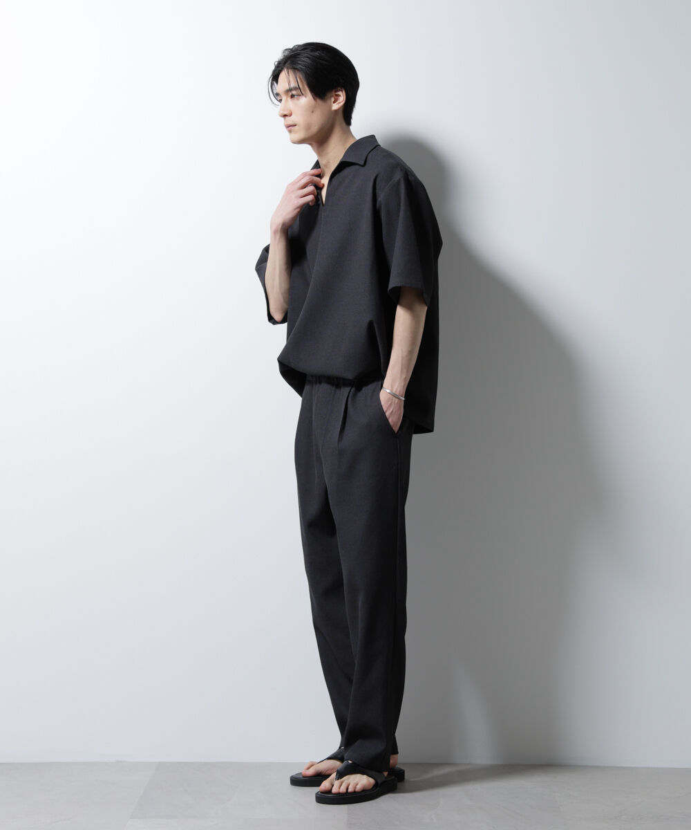 nano･universe「「MC」coveross(R)EOS ポリエステル リラックスワイドパンツ」|チノ|