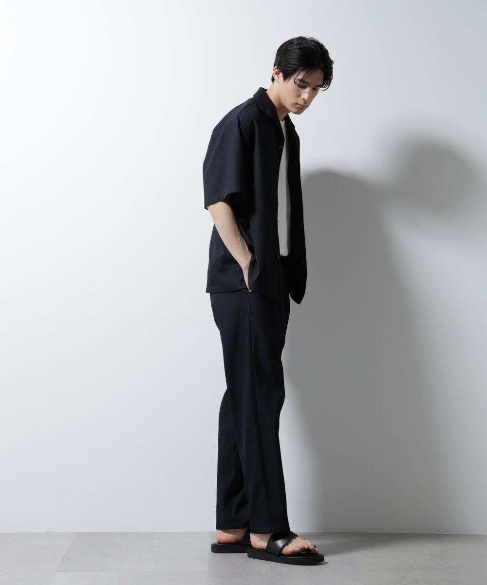 nano･universe「「MC」coveross(R)EOS ポリエステル リラックスワイドパンツ」|チノ|