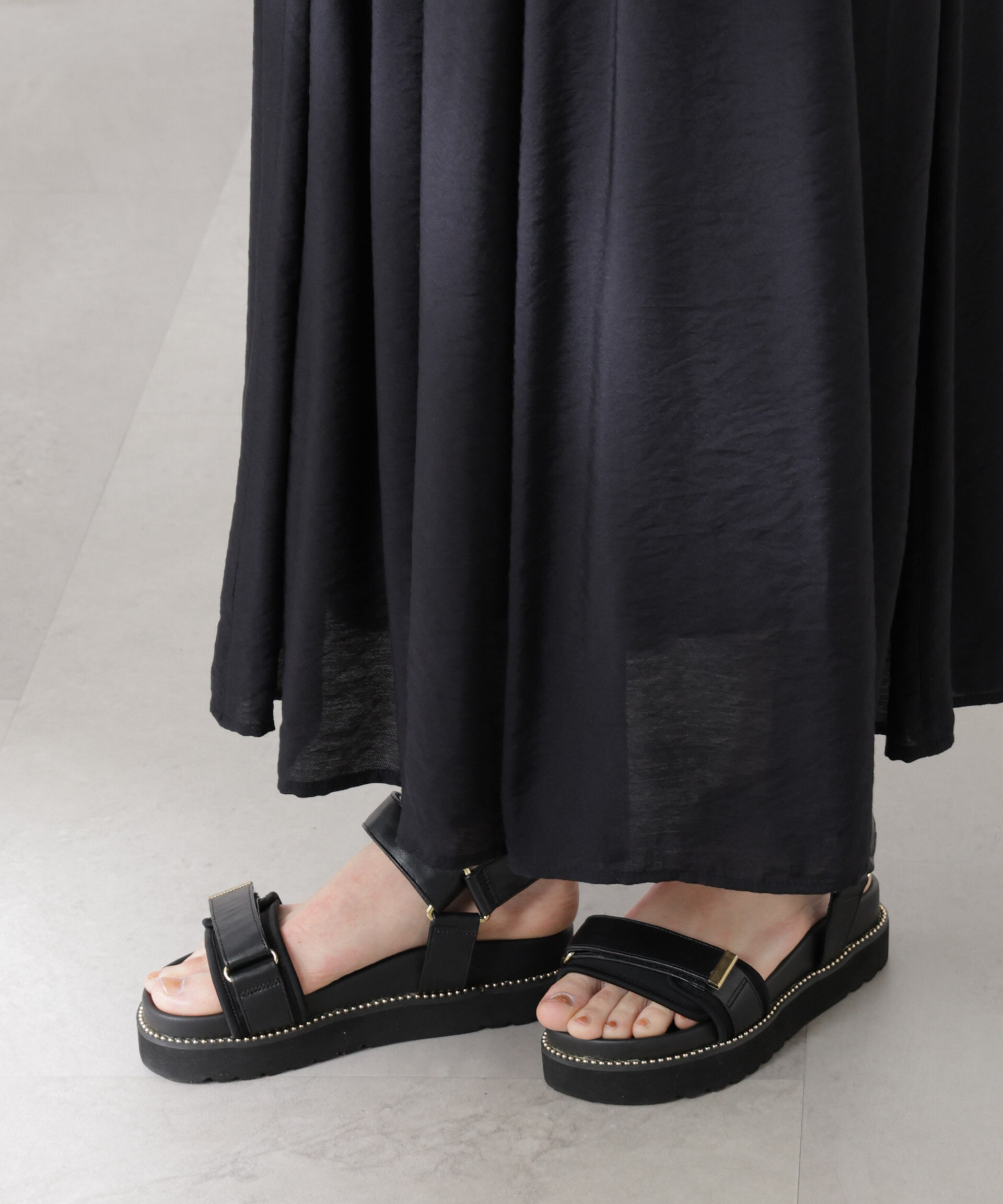 nano･universe「リブドッキング2wayキャミワンピース」|ワンピース|