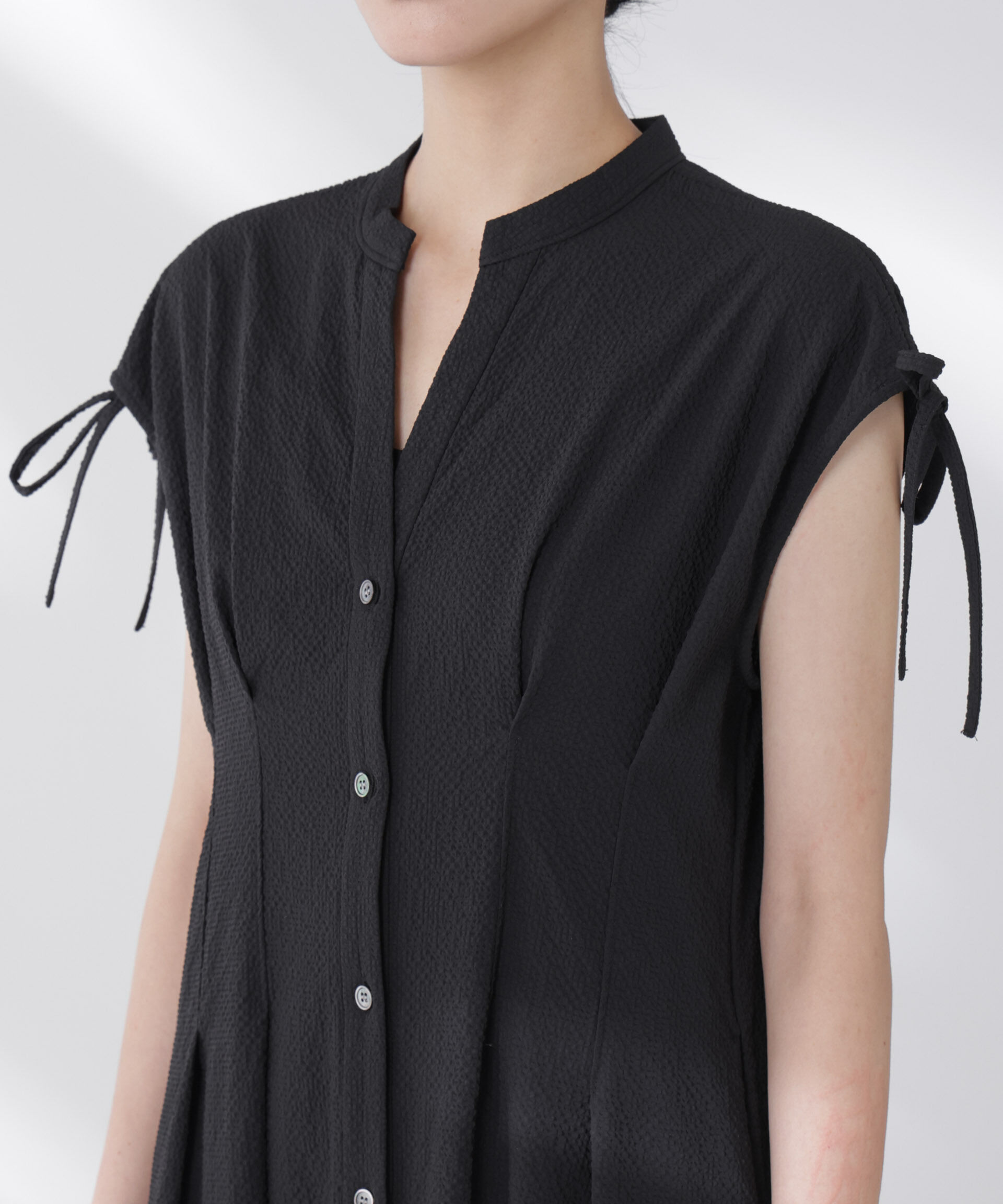 nano･universe「リボンドロストサッカーシャツワンピース」|ワンピース|