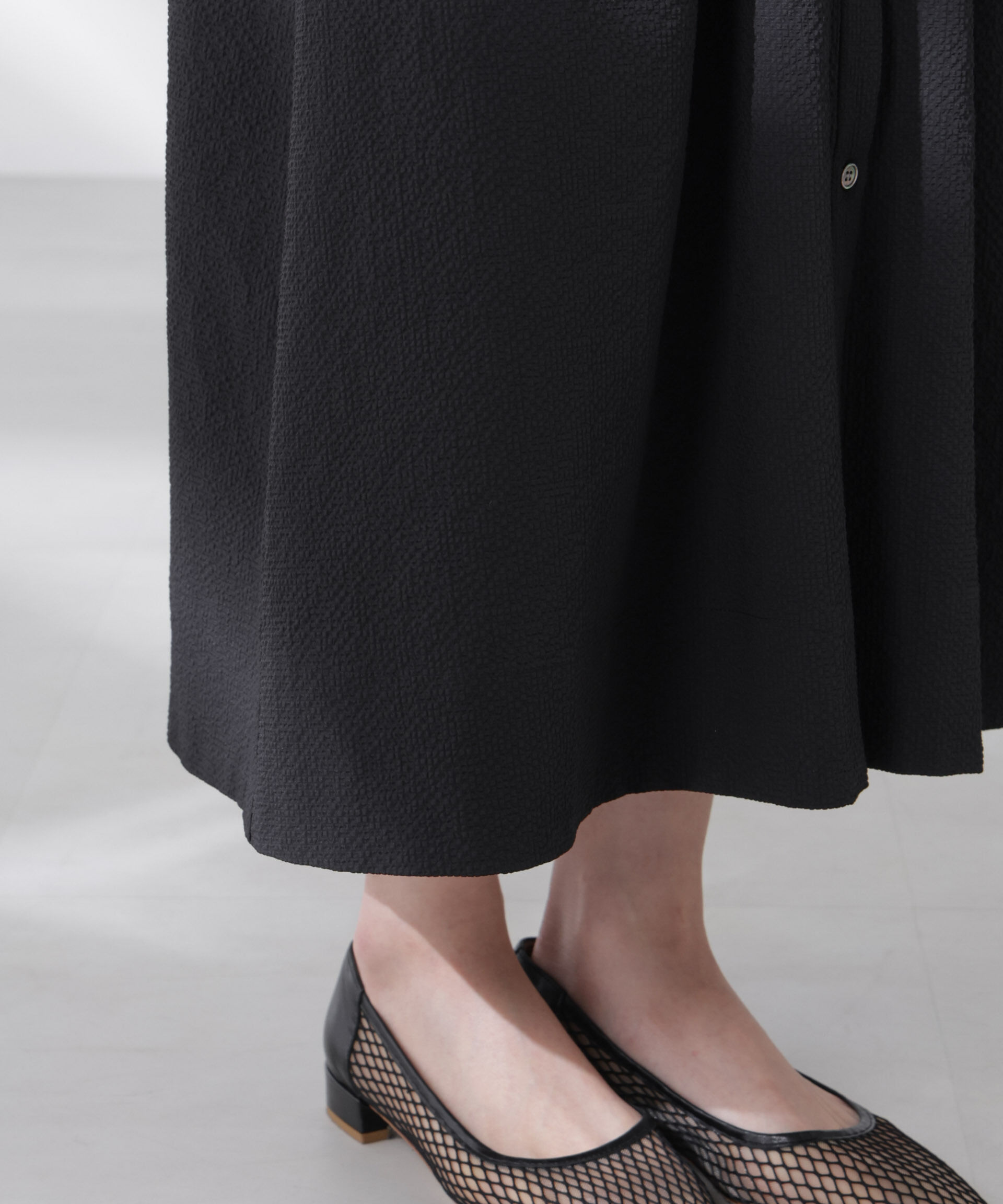 nano･universe「リボンドロストサッカーシャツワンピース」|ワンピース|