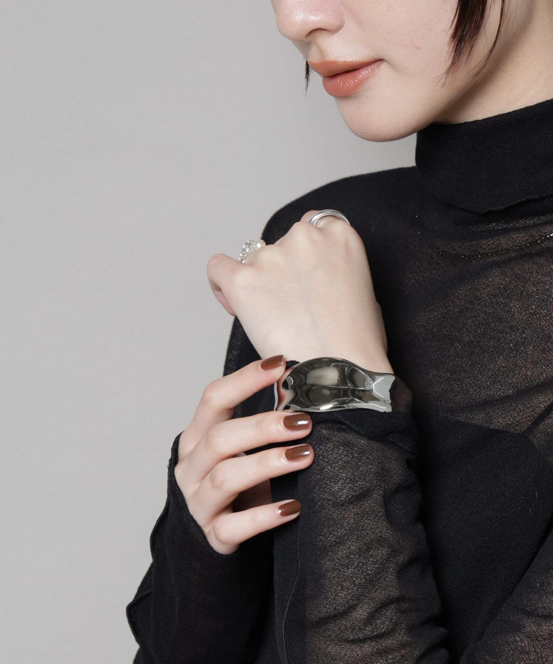 nano･universe「ワイドニュアンスバングル」|ブレスレット・バングル|