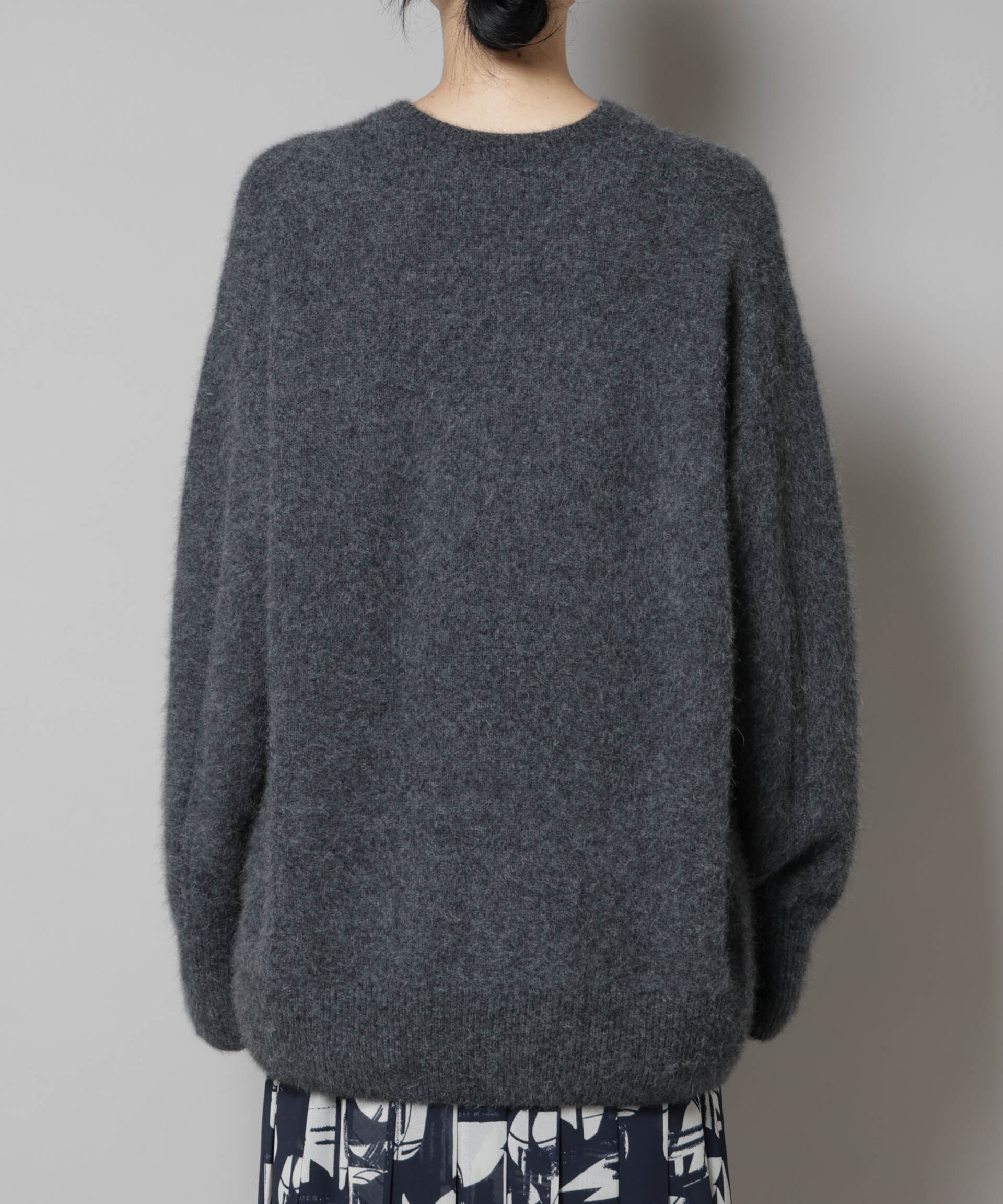 nano･universe「ウォッシャブルフォックスクルーワイドニットプルオーバー」|ニット・セーター|