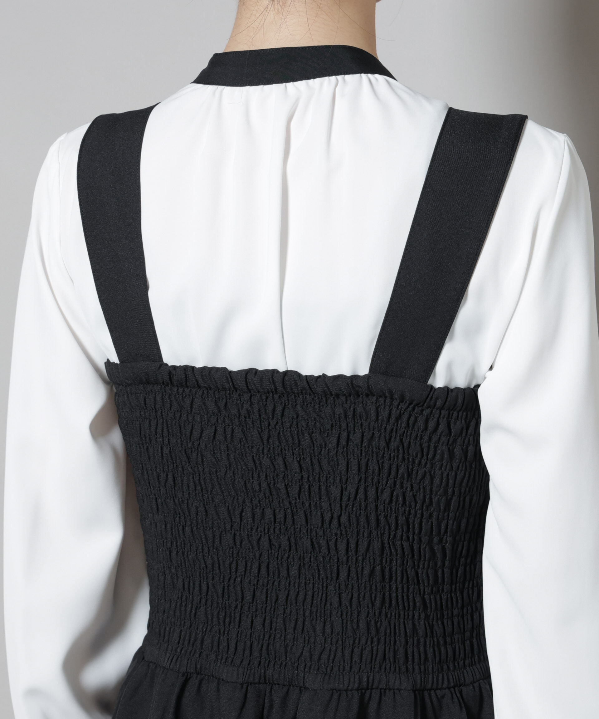 nano･universe「シャーリングサロペット」|ワンピース|