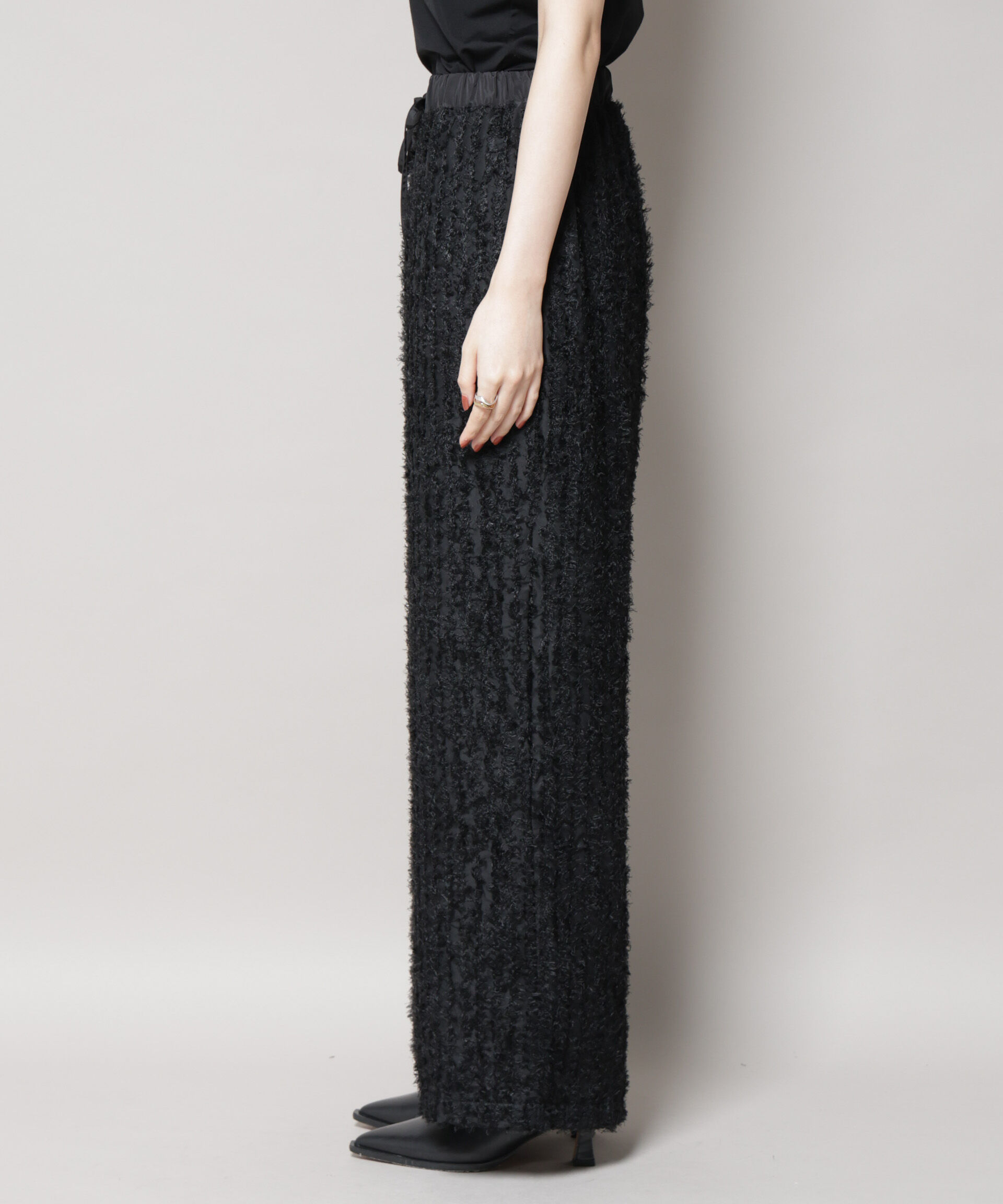 nano･universe「フリンジジャガードパンツ」|チノ|