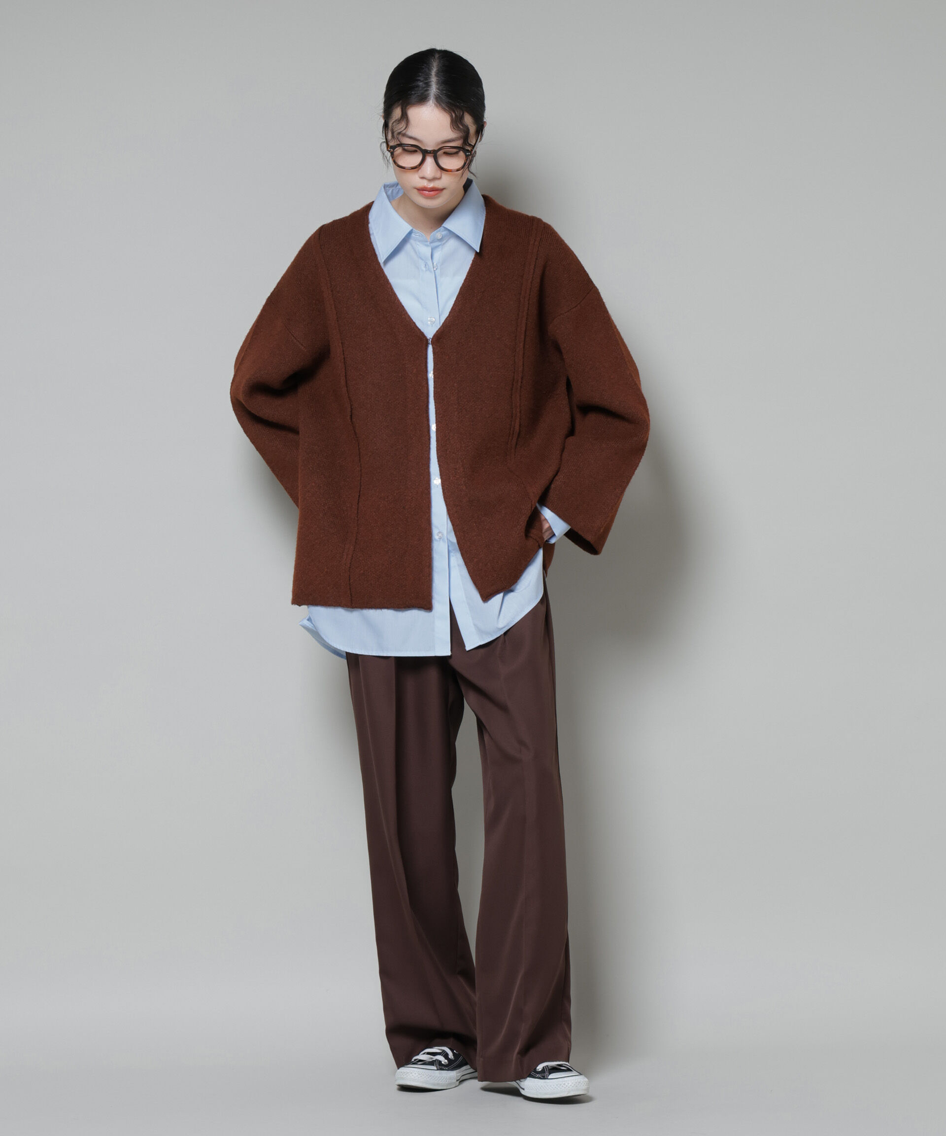 nano･universe「総針ニットジャケットカーディガン」|ニット・セーター|