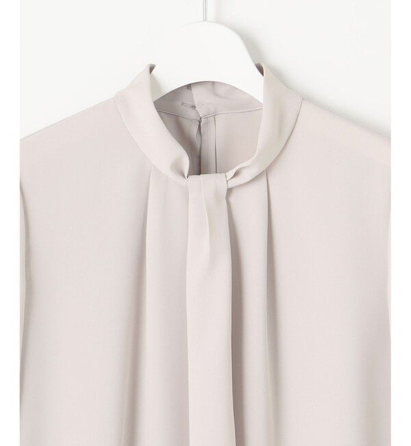 自由区「【洗える】ライトサテン ブラウス」|シャツ・ブラウス|