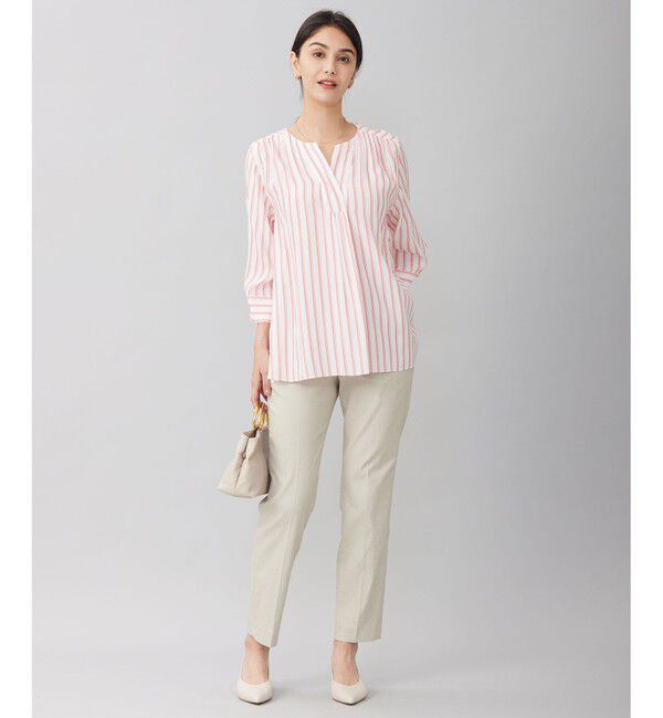 自由区「【洗える】SOMELOSテンセルスキッパー ブラウス」|シャツ・ブラウス|