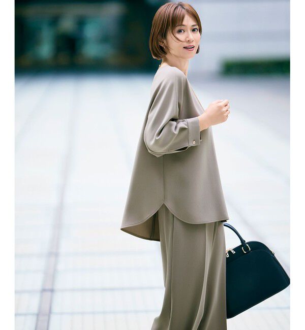 自由区「【カタログ掲載・セットアップ対応】トリアセダブルクロス ブラウス」|シャツ・ブラウス|