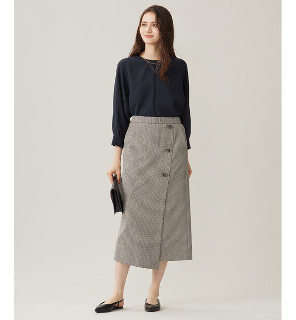 自由区「【カタログ掲載・セットアップ対応】トリアセダブルクロス ブラウス」|シャツ・ブラウス|