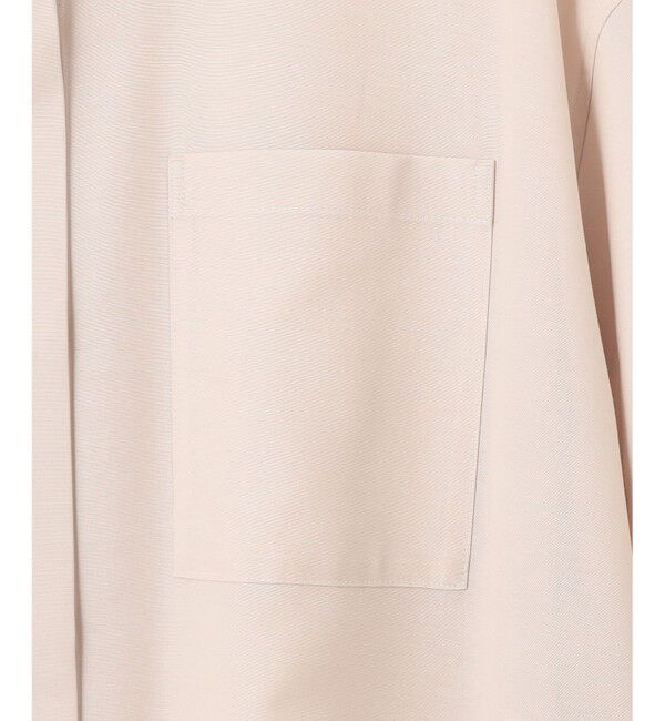 23区「【洗える】シアーマットクロス ロング シャツ」|シャツ・ブラウス|