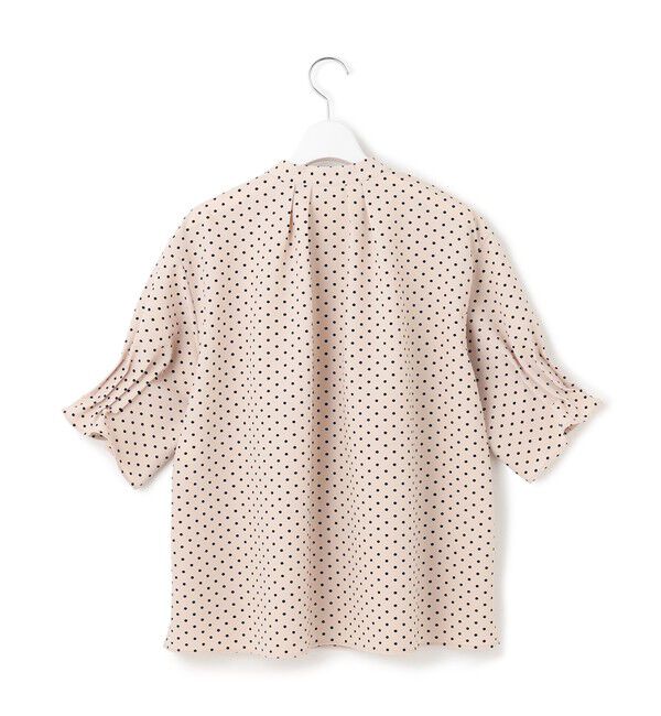 23区「【WEB&一部店舗限定/洗える】ドットプリント サッカー ブラウス」|シャツ・ブラウス|