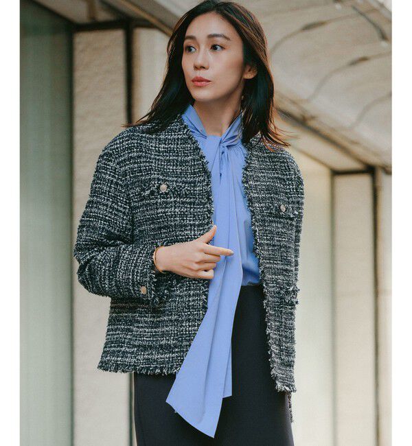 23区「GIOLICAツイード ジャケット」|テーラードジャケット|ﾓﾉﾄｰﾝﾐ