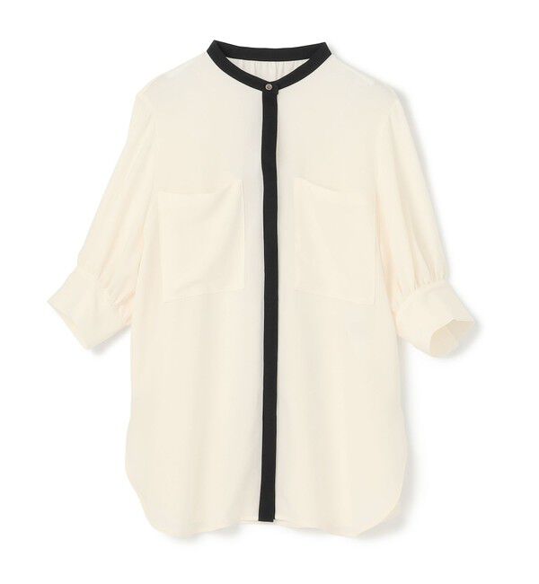 BEIGE,「SIBYLLE /  配色カラーパフスリーブブラウス」|シャツ・ブラウス|