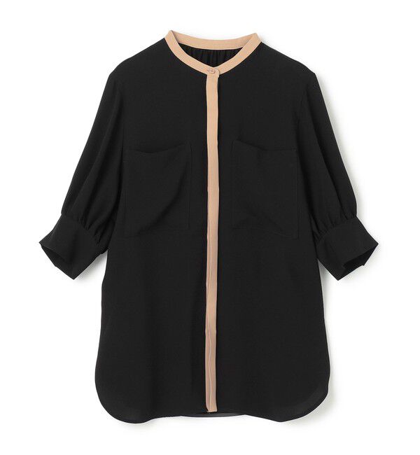 BEIGE,「SIBYLLE /  配色カラーパフスリーブブラウス」|シャツ・ブラウス|