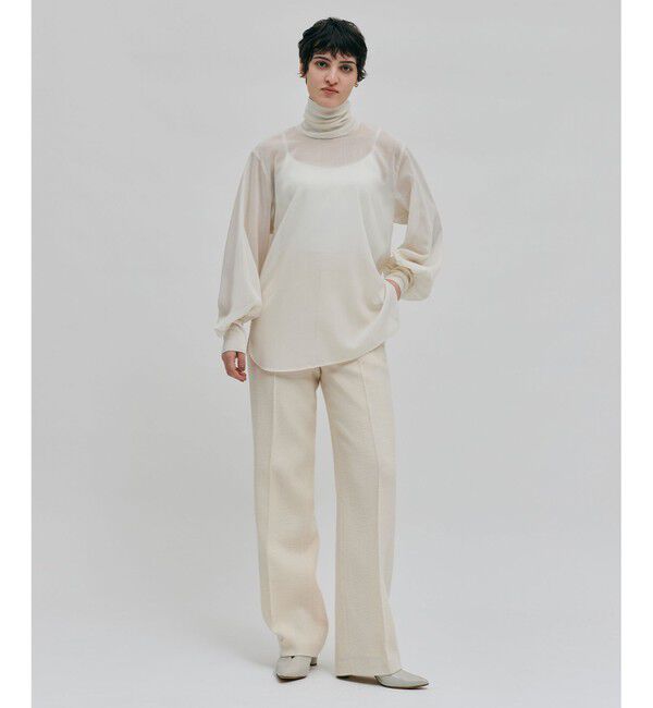 BEIGE,「【洗える】MOYE / ハイネックブラウス」|シャツ・ブラウス|