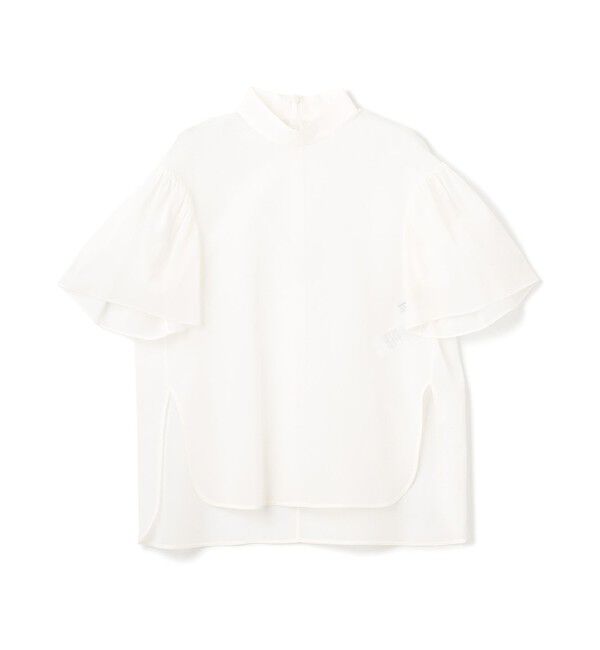 BEIGE,「【洗える】PLUMERIA / コットンシアーパフスリーブブラウス」|シャツ・ブラウス|