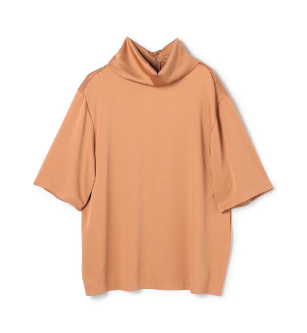 BEIGE,「【洗える・Precious 11月号掲載】LLOYD / ハンマーサテンロールカラー半袖ブラウス」|シャツ・ブラウス|