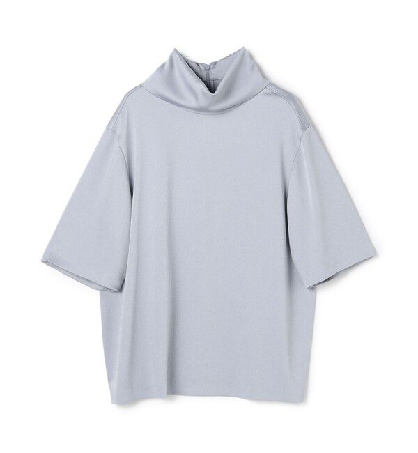 BEIGE,「【洗える・Precious 11月号掲載】LLOYD / ハンマーサテンロールカラー半袖ブラウス」|シャツ・ブラウス|