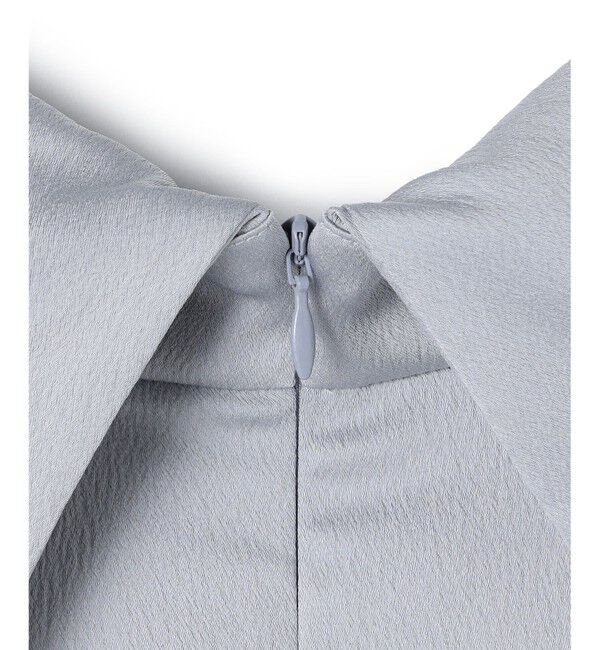 BEIGE,「【洗える・Precious 11月号掲載】LLOYD / ハンマーサテンロールカラー半袖ブラウス」|シャツ・ブラウス|