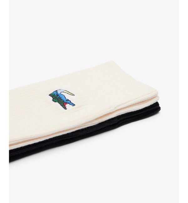 LACOSTE「ランドスケープコットンリブソックス2パック / GIFTBOX付き」|ソックス|